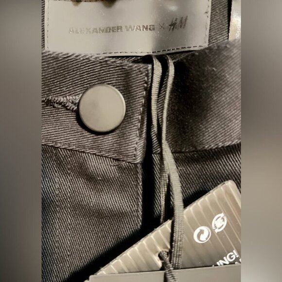 NWT Alexander Wang x HM Patterned Stretch Trendy Stylish black denim jeans 4 - Picture 4 of 6